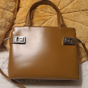 Beautiful, excellent used condition Salvatore Ferragamo camel colored purse.